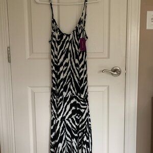 Venus Lascana Women's Tank Top Dress, Zebra Print, size 2 NWT